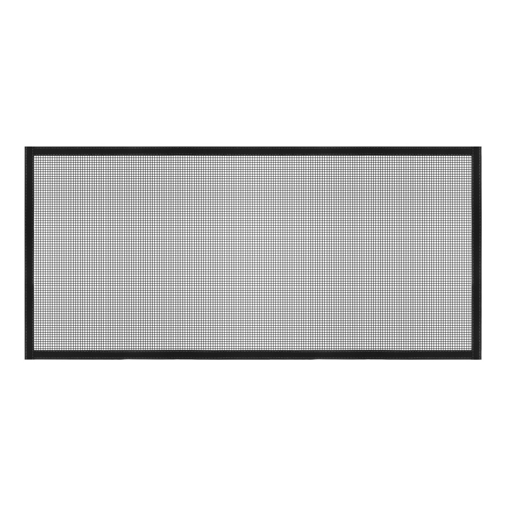 Window Screen Mesh, 24" x 59" Fiberglass Net Mesh Black Frame Hook and Loop
