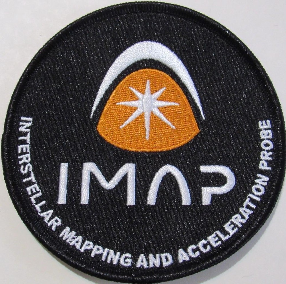 IMAP NASA INTERSTELLAR MAP & ACCELERATION PROBE SPACE MISSION PATCH IRON-ON BACK