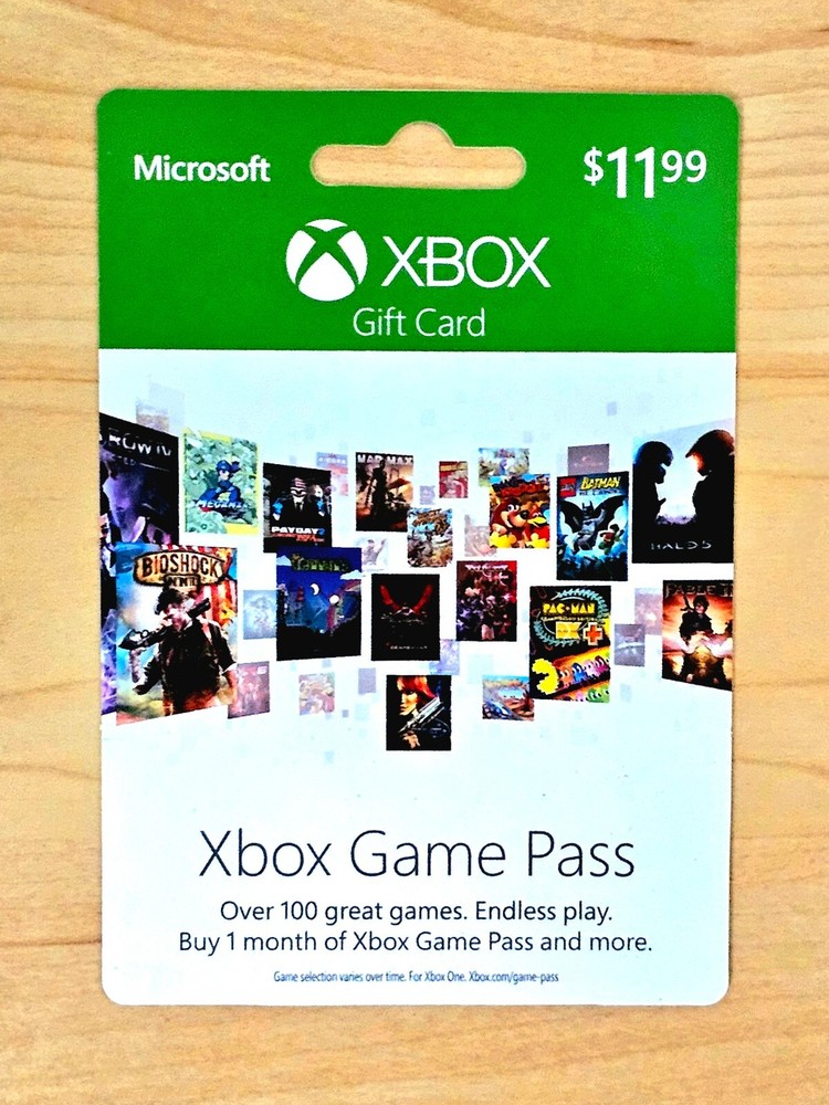 Microsoft Xbox Game Pass 2017 NEW