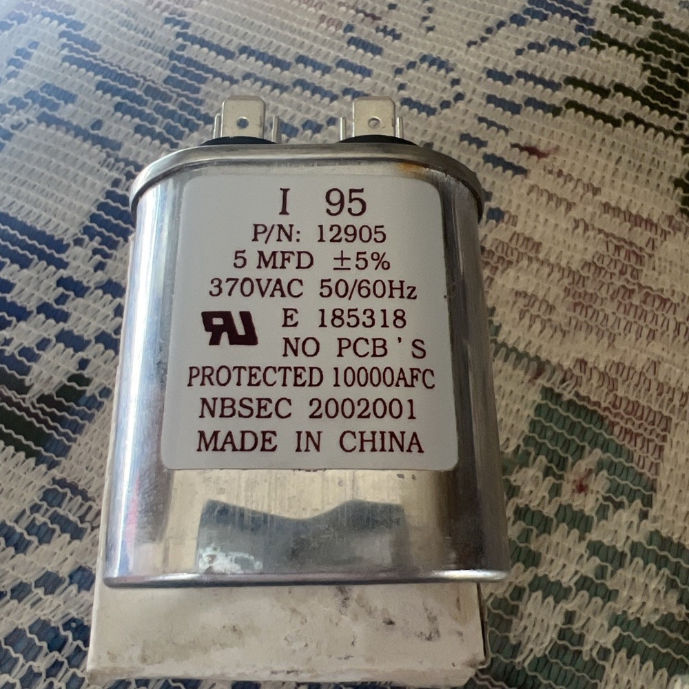 Interstate Electric 12905 Motor Run Capacitor 5MFD 370 volt