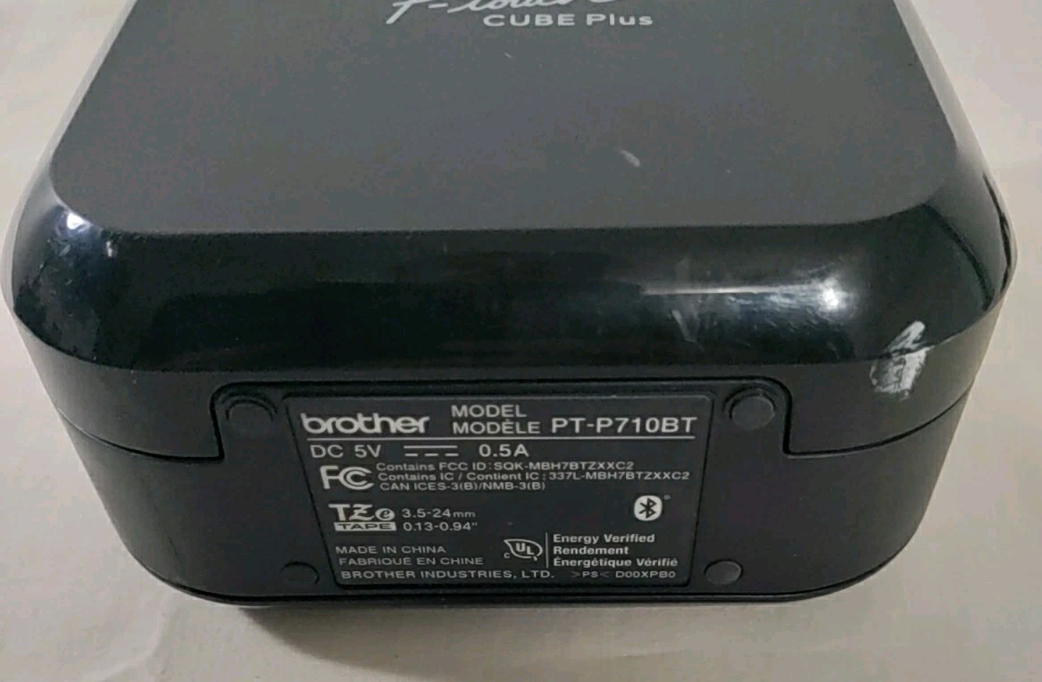 Brother P-Touch Cube Plus PT-P710BT Bluetooth + DeskTop Label Maker (Tested)