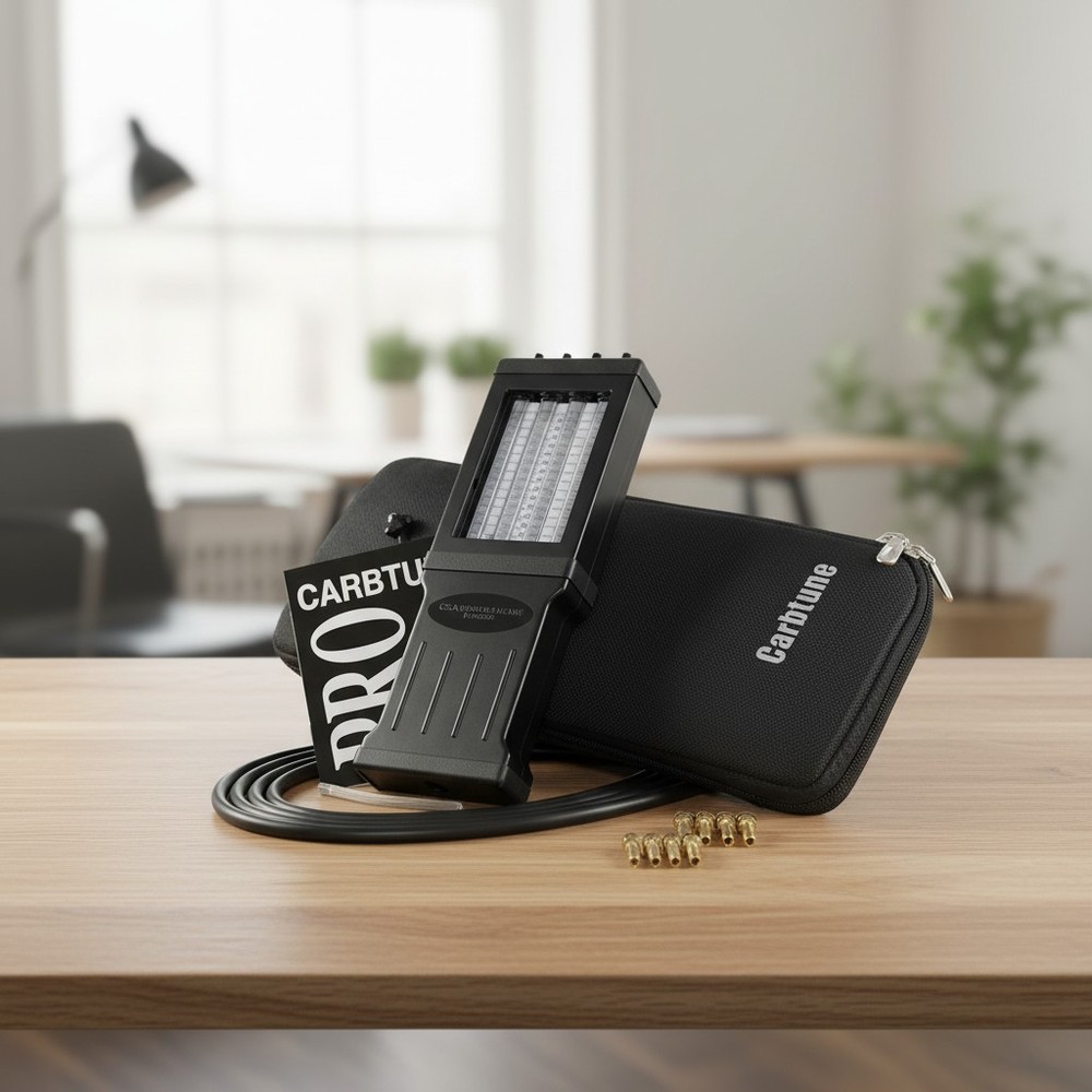 4-Stroke Outboard Carburetor Sync Tool with Metric Thread and High Impact Casing