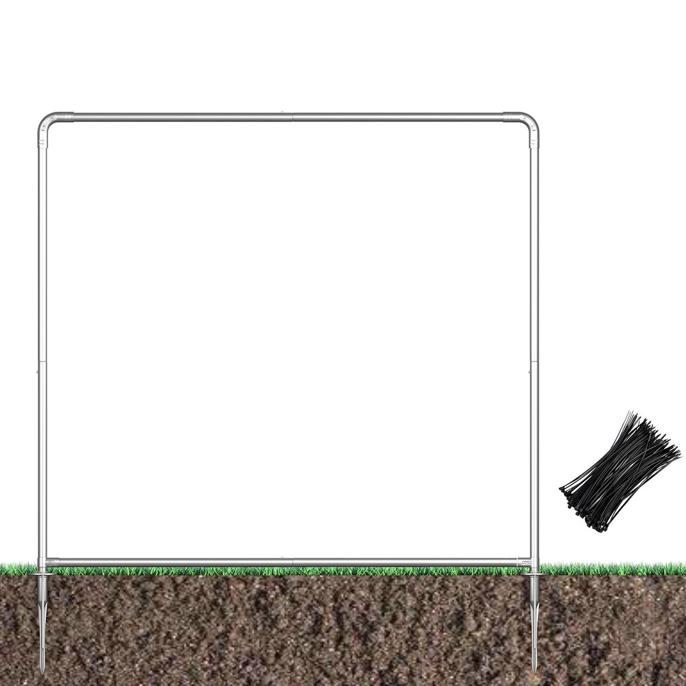 4' Aluminum Banner Stand Heavy-Duty Step and Repeat Backdrop Adjustable Display