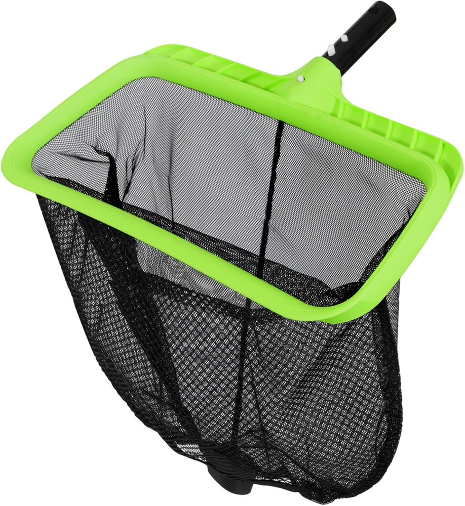 Swimming Pool Leaf Skimmer Net,Double-Layer & Reinforced Frame Deep Rake Nets