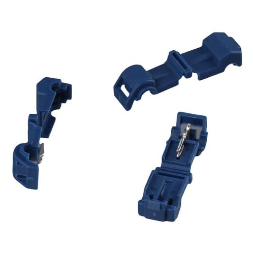 100PCS T-tap Wire Connectors Quick Splices,Nylon Insert Cold Pressed