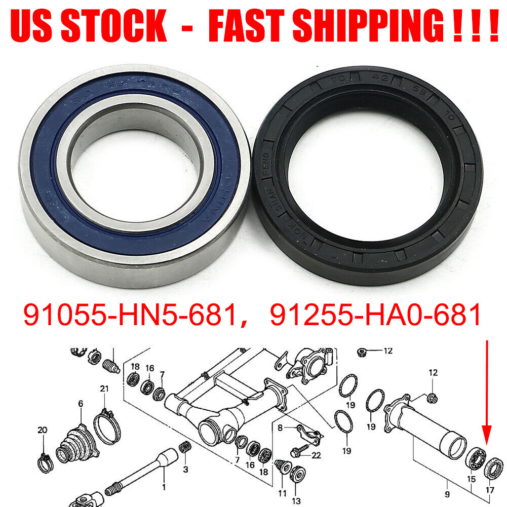 Left Rear Axle Wheel Bearing Seal Hub For Honda Foreman 400 450 500 Rancher TRX