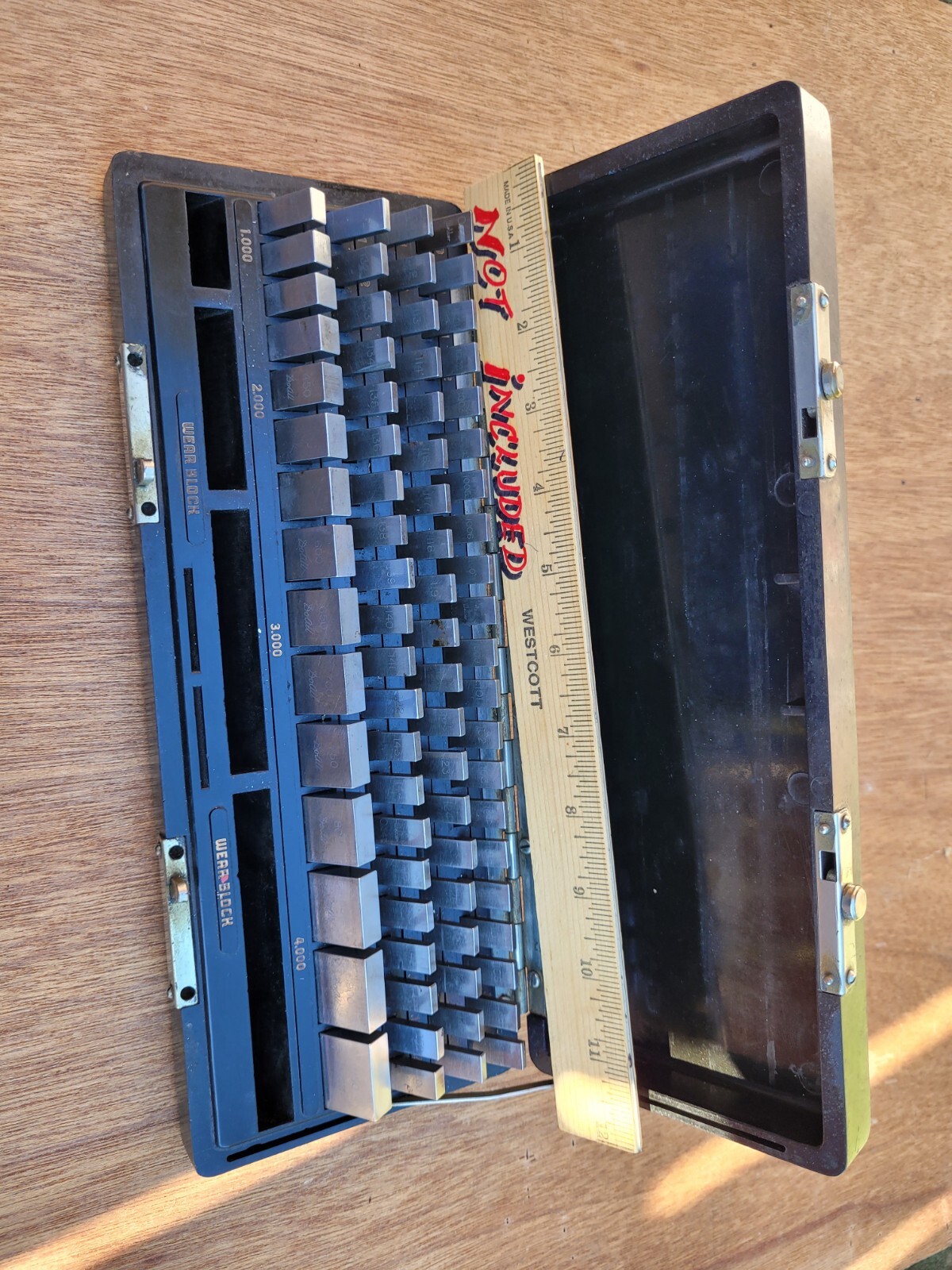 DoAll PRECESION GAGES Block Set 83 ( Wear Block) complete in Do All Box