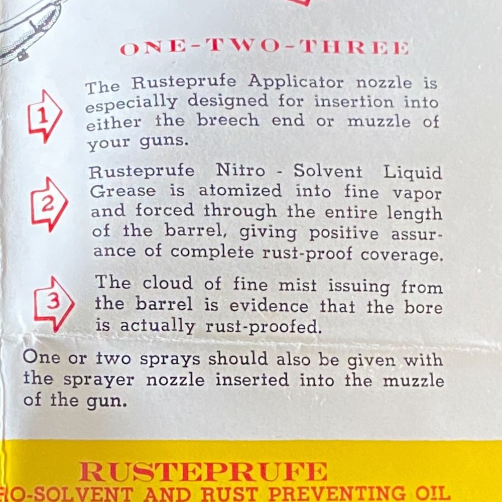 NEW OLD STOCK Rusteprufe Applicator Vaporizer Rusteprufe Laboratories Rust Proof