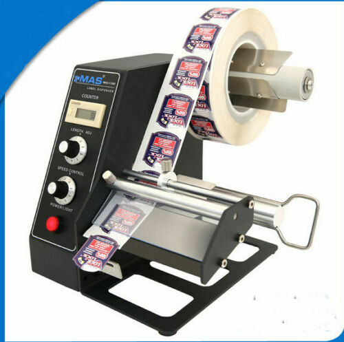 110V Digital Automatic Label Dispenser Speed Adjustment Auto Remove Papers