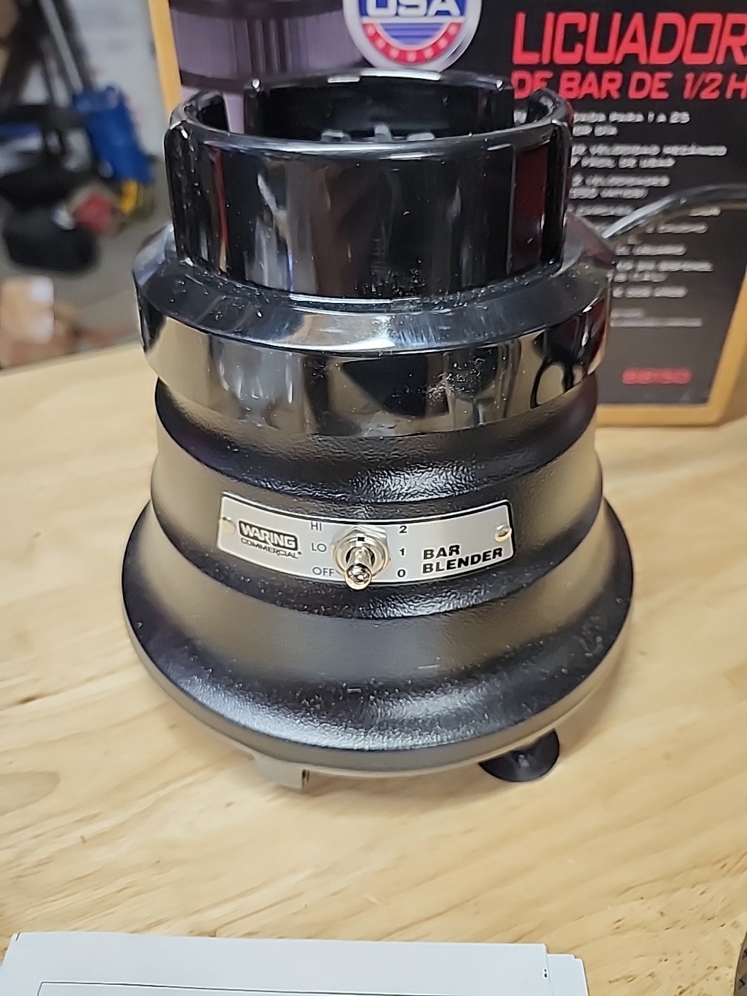 New Open Box Waring Commercial Bar Blender BB150 48 OZ, 2 Speed PLEASE READ