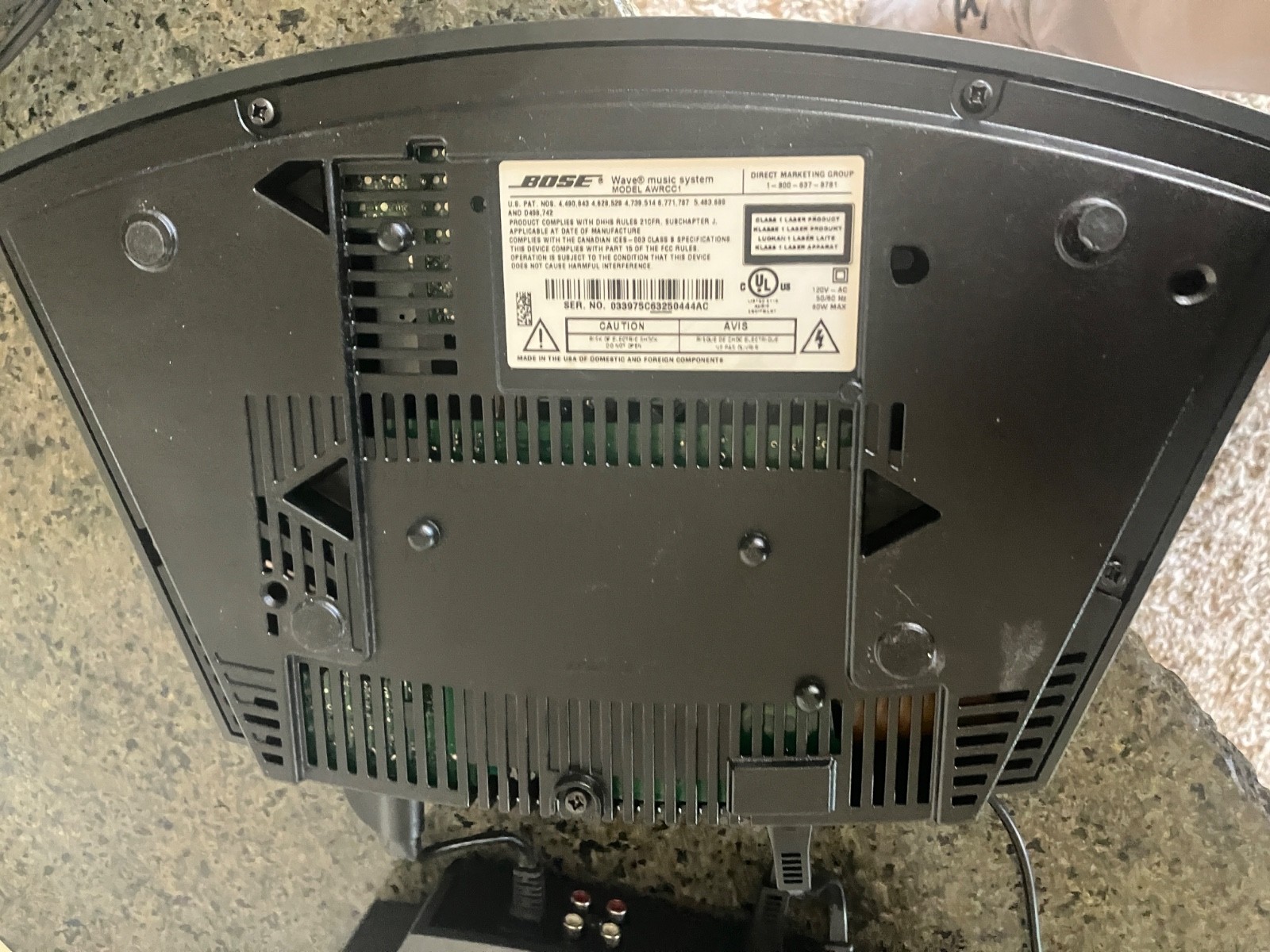 Bose Wave Music System CD AM/FM Radio AWRCC1 + 3 Disc Parts Repair not working