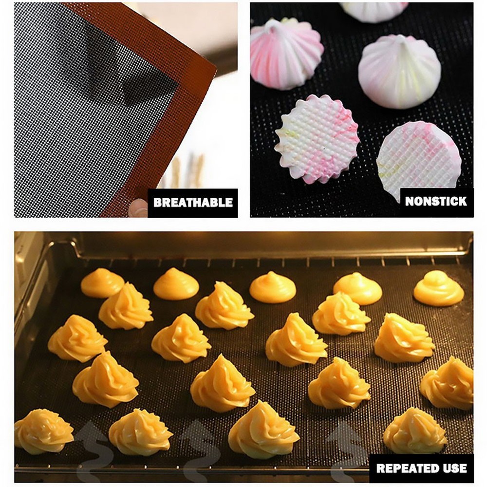 2 Pcs Baking Tray Protective Pad Bakeware Mats Silicone for Oven