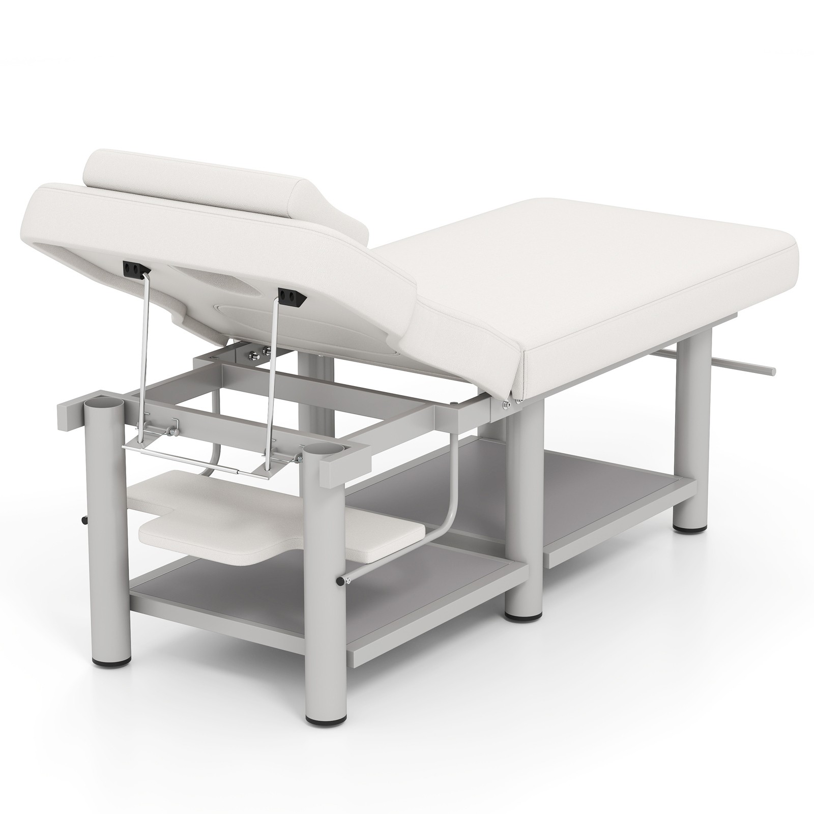 Pro Massage Treatment Table Facial Bed Adjust Backrest Open-Chest Salon Beauty
