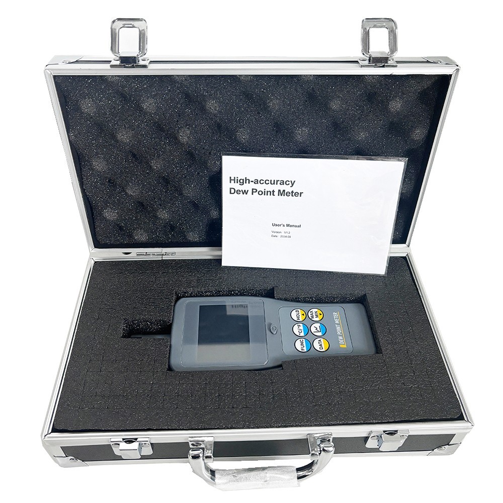 Precision Dew Point Meter with PPM Dew Point Temp Measurement Curve Display