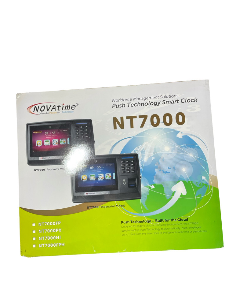 NOVATime Push Tech Time Clock NT-7000II-FP