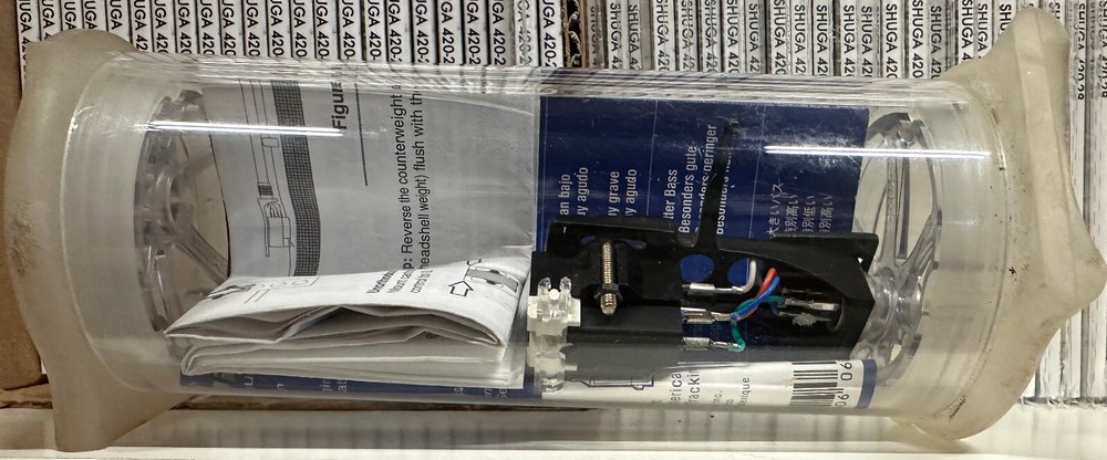 SHURE M44-7 Scratch Needle Mint w/ Technics 1200 Headshell & Case COMPLETE