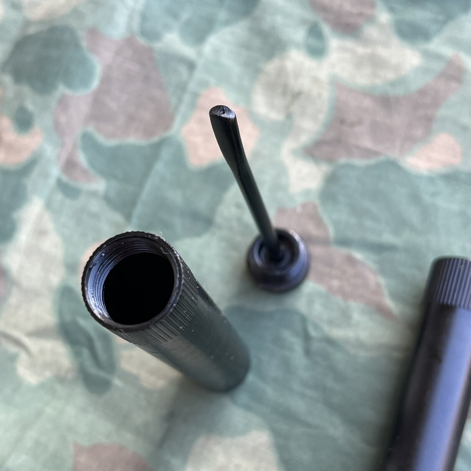 One (1) British Enfield No4 Mk1 Rifle Plastic Butt Stock Oil Oiler Bottle Used