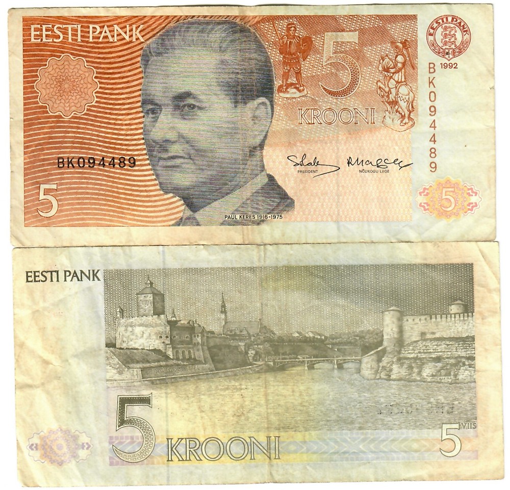 Estonia 5 Krooni 1992 VF