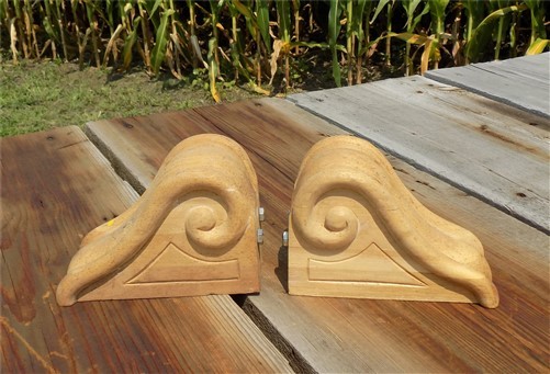 Oak Fireplace Mantel, 3 piece Floating Clock Shelf, Architectural Wall Mount