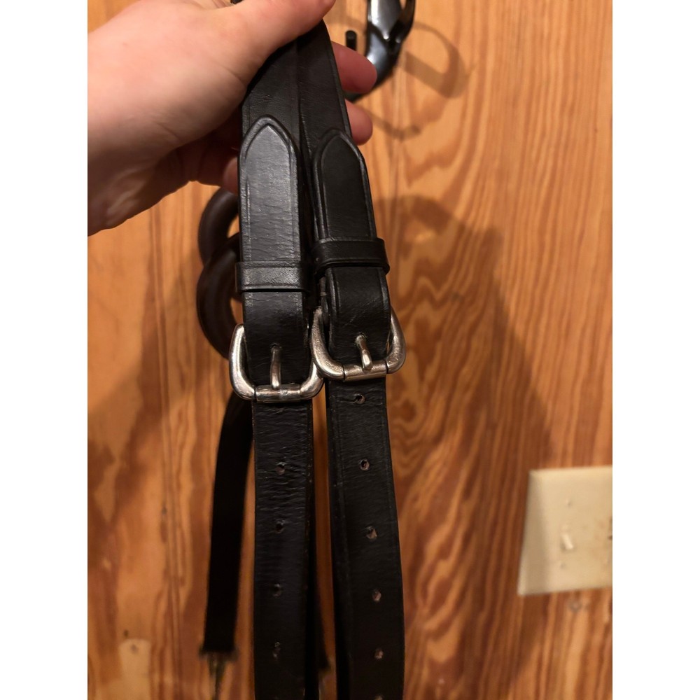 Leather Side Reins with Rubber Donuts