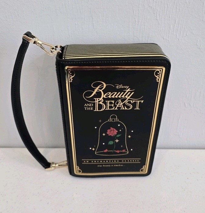 NEW Kate Spade Disney Beauty and the Beast 3D Book Crossbody Black Multi NWT