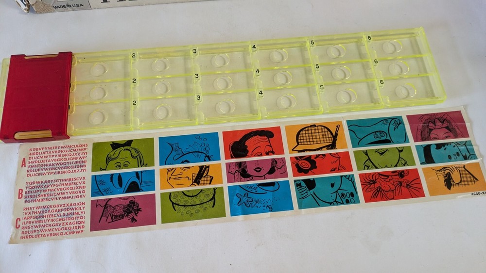 1962 Game Make A Face Milton Bradley