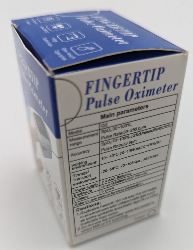 Finger Tip Pulse Oximeter (New - Open Box)
