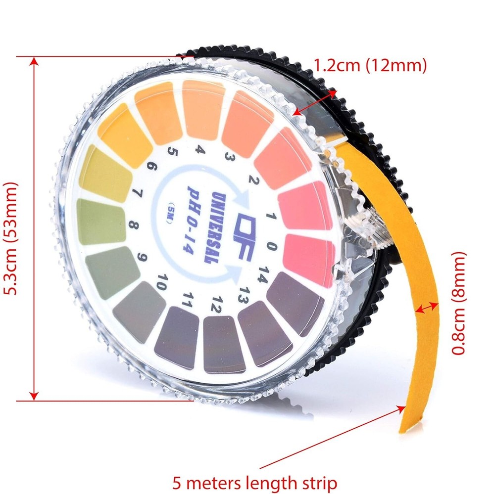 5 Meter PH Test Strips Acid Test Paper Water Litmus Testing Kit
