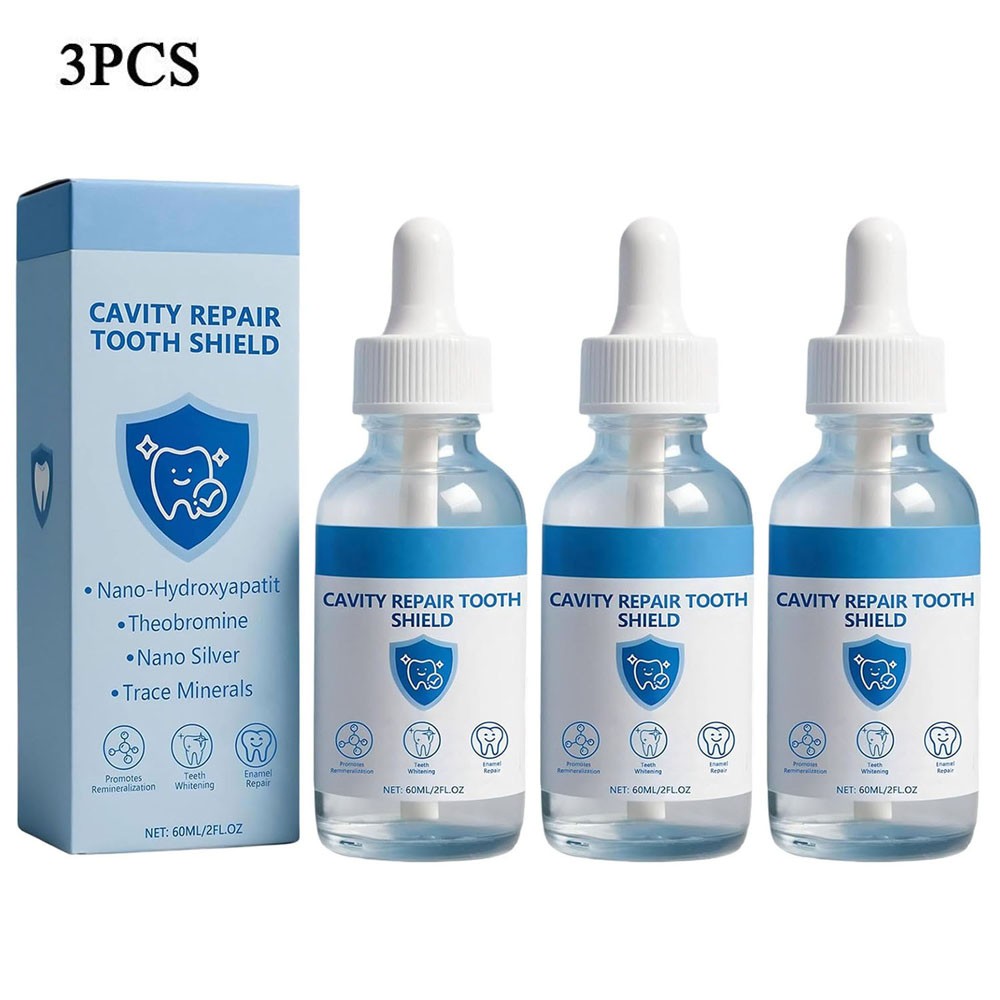 3PCS Dentite Cavity Healing Tooth Armor Liquid,Nano Hydroxyapatite Complex Serum