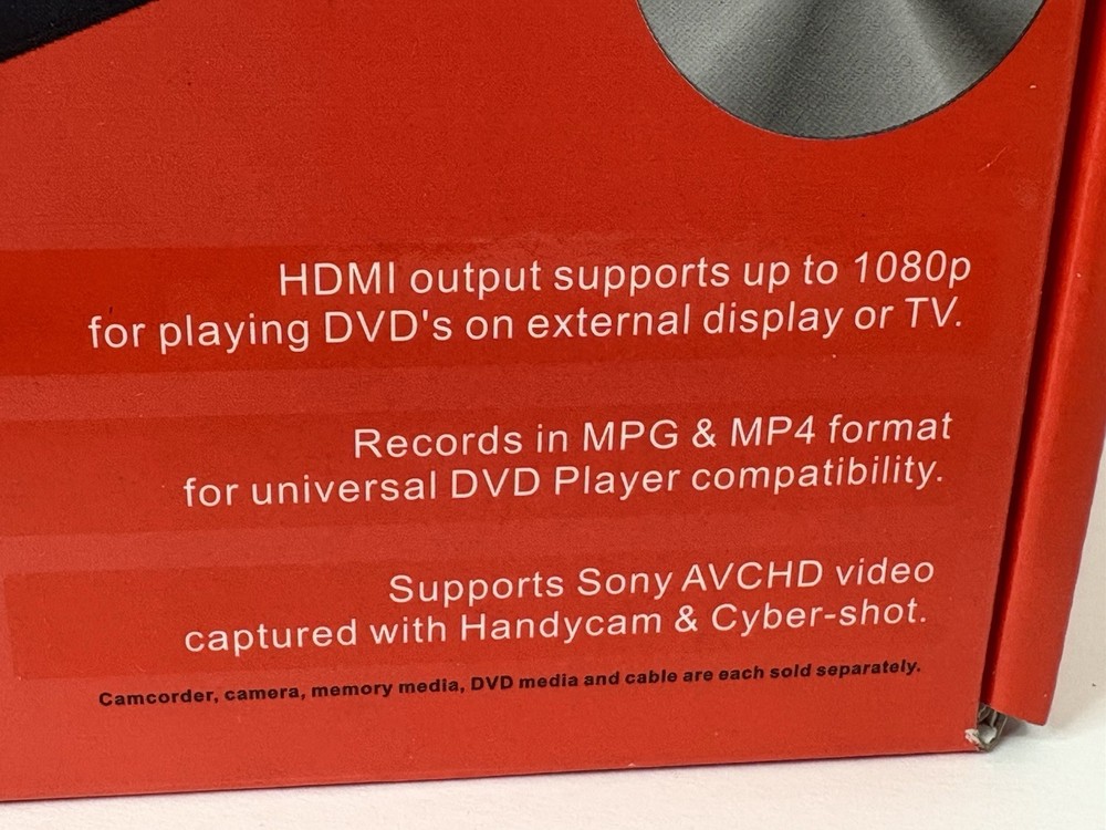 PROTIS Multi-function Media Recorder PT1190 DVD Recorder / Player HDMI USB. NEW