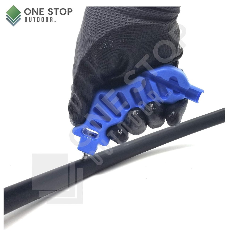 Durable Plastic Hole Punch & Fitting Insertion Tool - Ideal for 1/4" Drippers