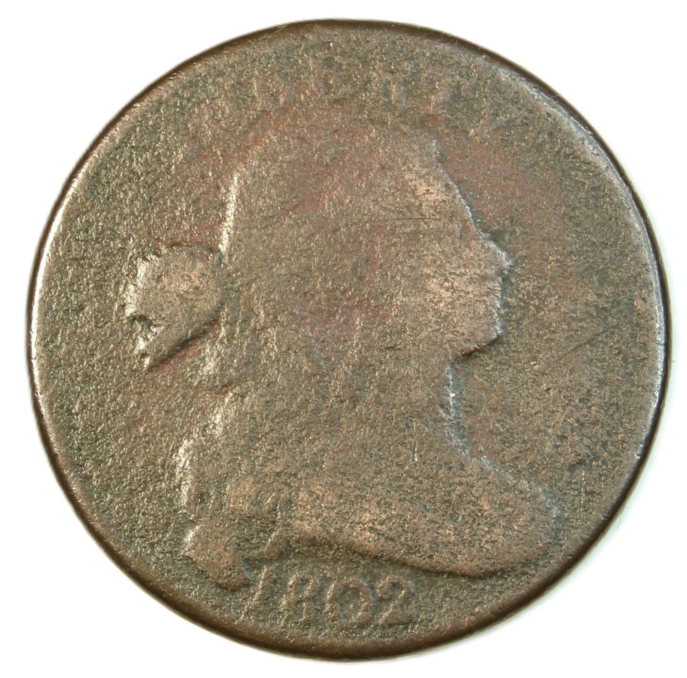1802 draped bust large cent - (With  Corrosion)- SMH1035