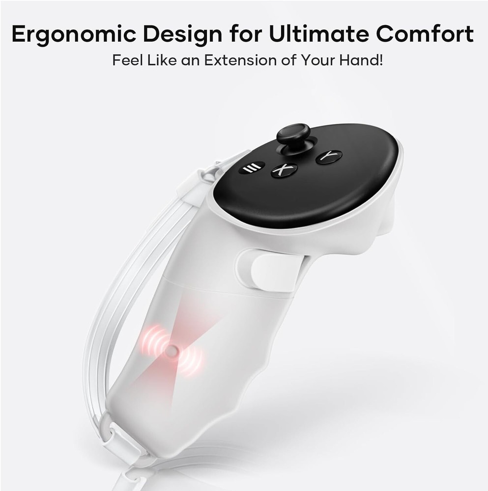 X-SUPER HOME Magnetic Controller Grip Compatible for Meta Quest 3 VR -ST