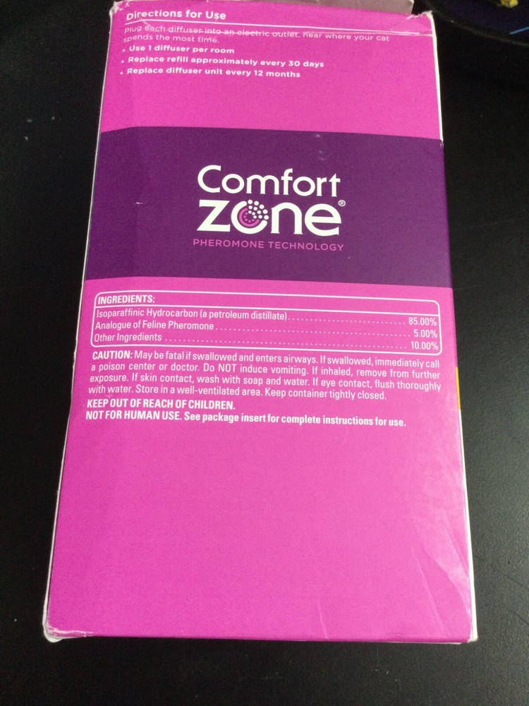 Comfort Zone Cat Calming Diffuser Refills 3 Pack 3575