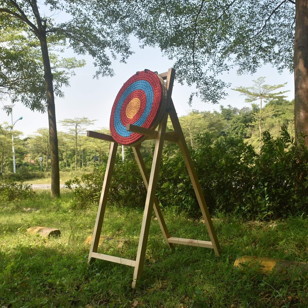 Traditional Archery Target Made from Straw, 22in Diameter for Target Practice