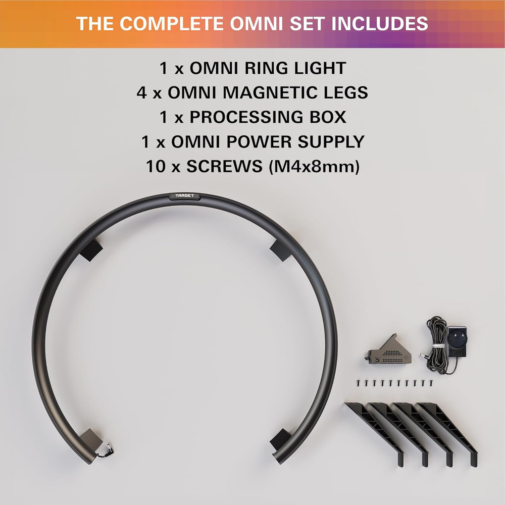 Omni-Ring: LED Dartboard Light & Auto Scoring - Ultimate Home Bundle