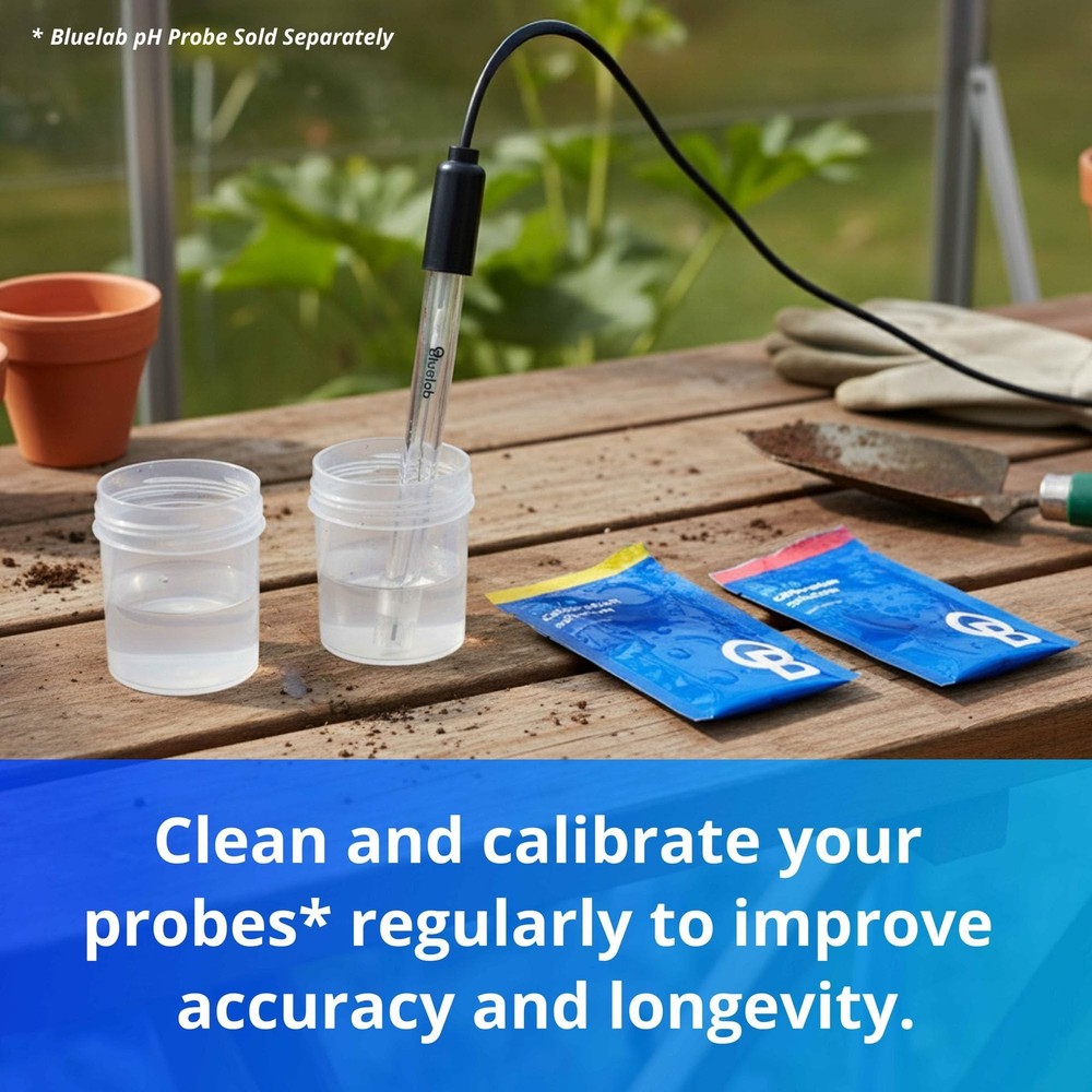 Bluelab CAREKITPH pH Probe Care Kit with Calibration Solution, Storage Soluti...