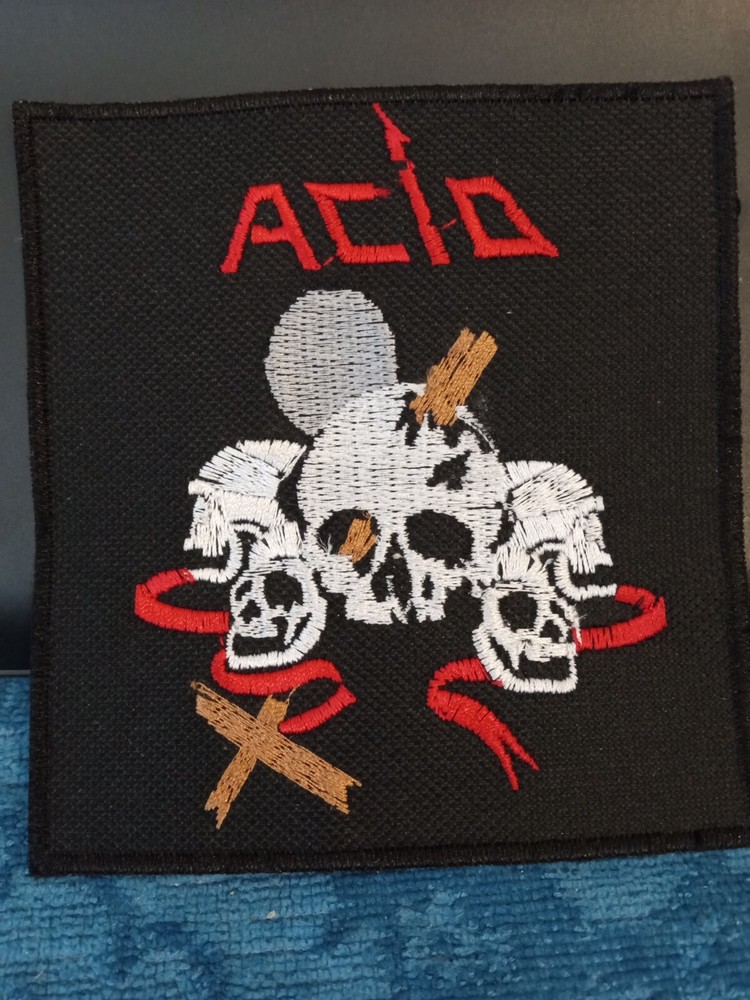 ACID Speed Metal Band EMBROIDERED SEW-ON PATCH FOR JACKET / BAG - MINT / RARE