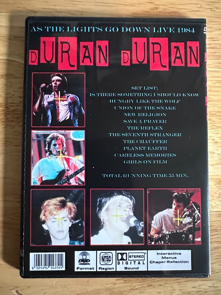 Duran Duran - As the Lights Go Down Live 1984 DVD Simon LeBon