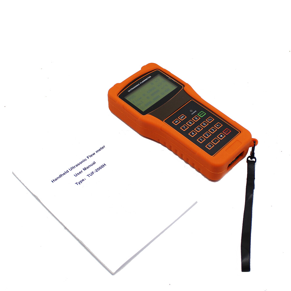 TUF-2000H Handheld Digital Ultrasonic Flowmeter Flow Meter + Standard Sensor