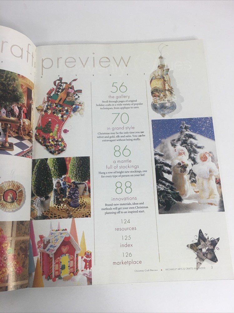 1997 Christmas Craft Preview Magazine, Projects & Patterns Michaels Collectors..