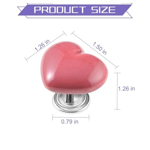 Car Push Start Button Cover, Heart Engine One Touch Start Stop Joystick, Pink