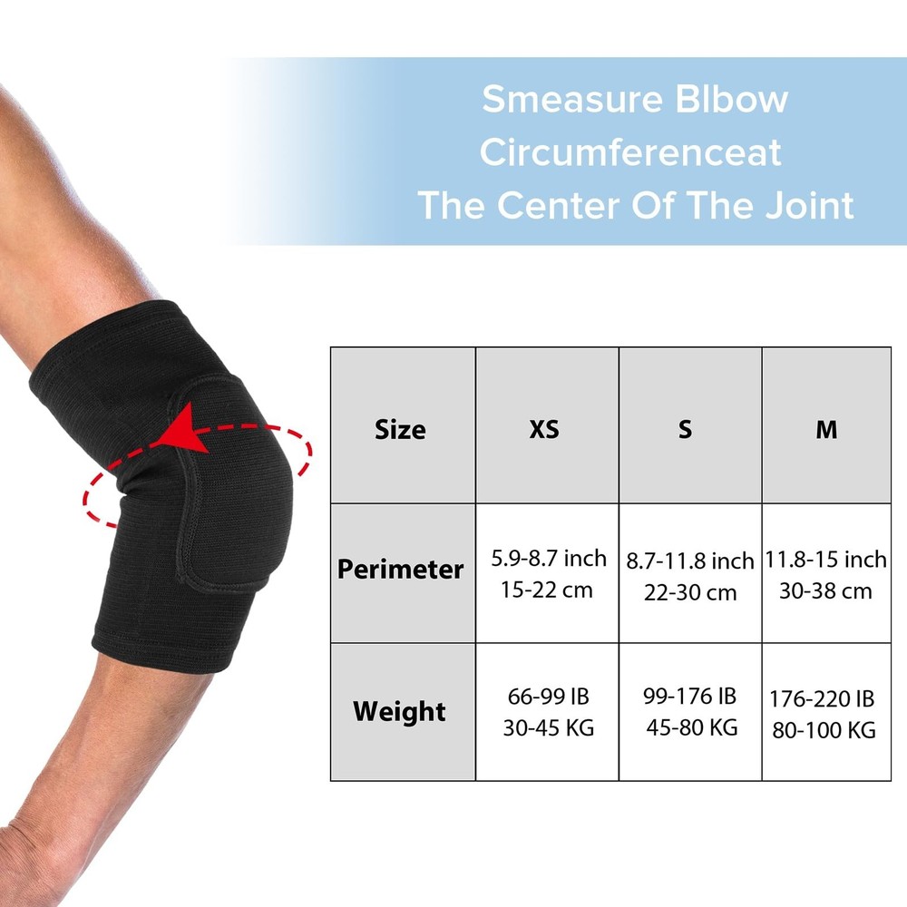 Qianyu Breathable Protective with Thicken Sponge Elbow Support Compression El...