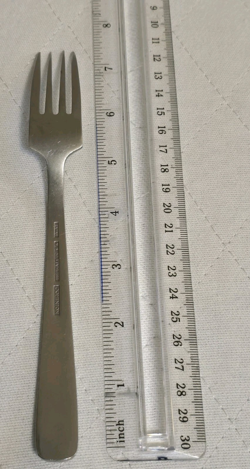 Dominion Heavy Weight 7. 25" Stainless Steel Dinner Fork Silverware