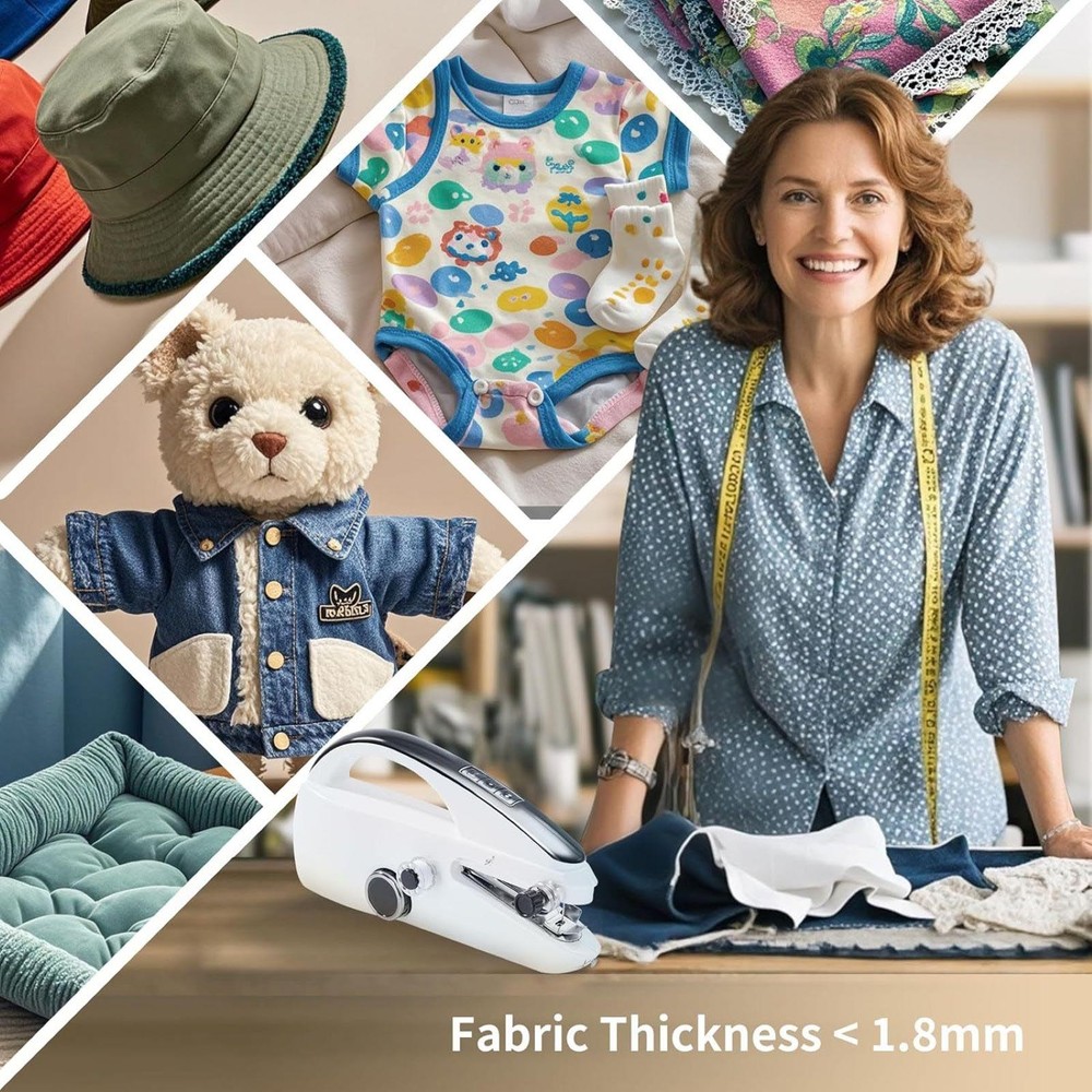 Practical Sewing Machine W/Complete Accessory Versatile Fabric Compatibility