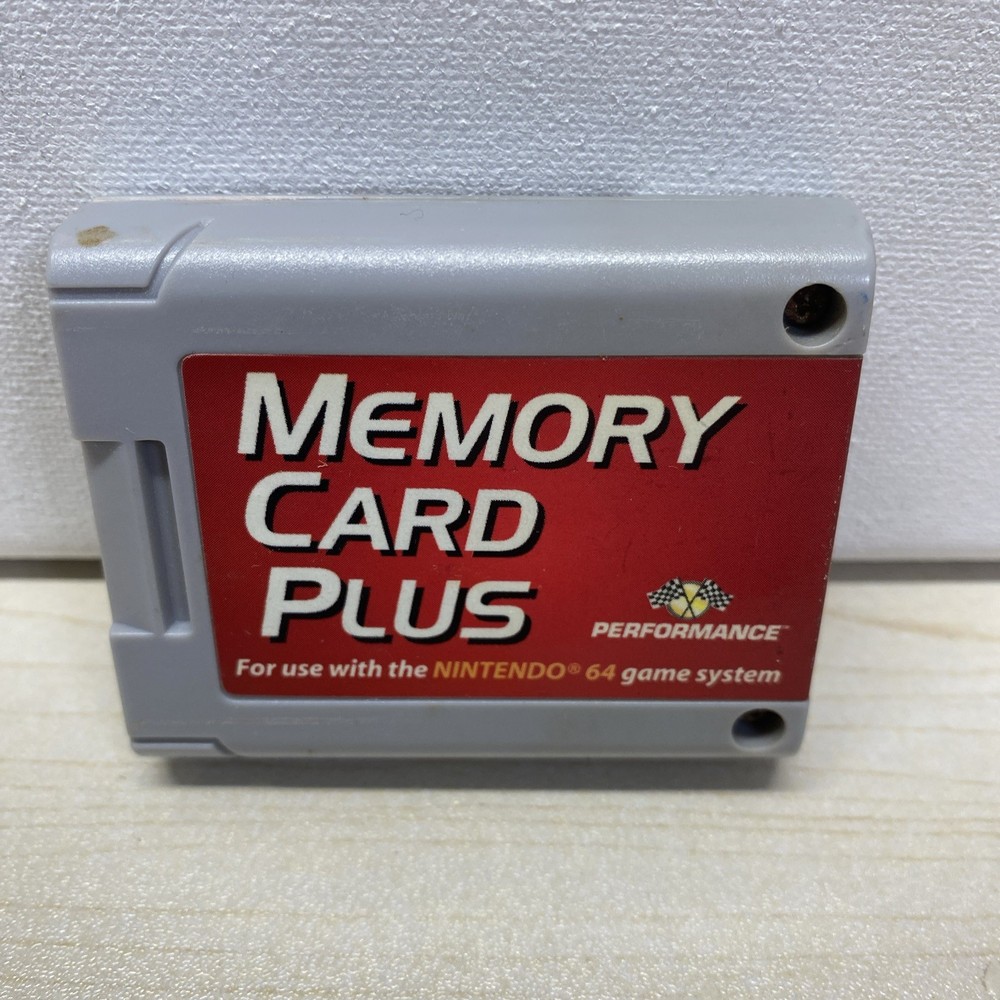 Nintendo 64 N64 Performance Authentic Memory Card Plus P-375A - READ