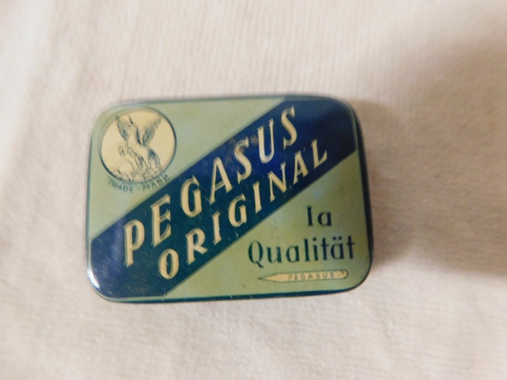 Gramophone phonograph Record Needle Tin Pegasus Original Half Full *