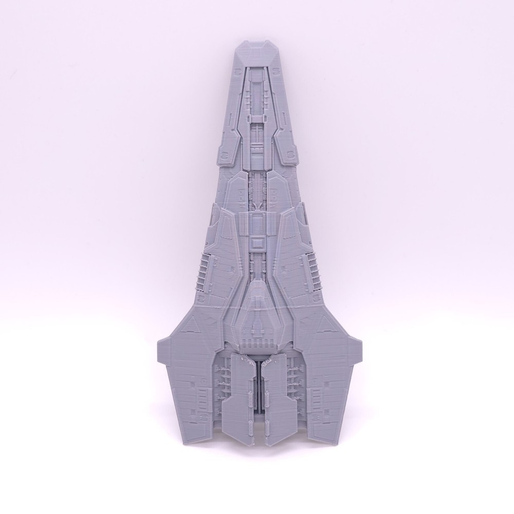 Federal Corvette - 1", 3", 6" or 12" Model - Custom Space Ship Sci-Fi Elite