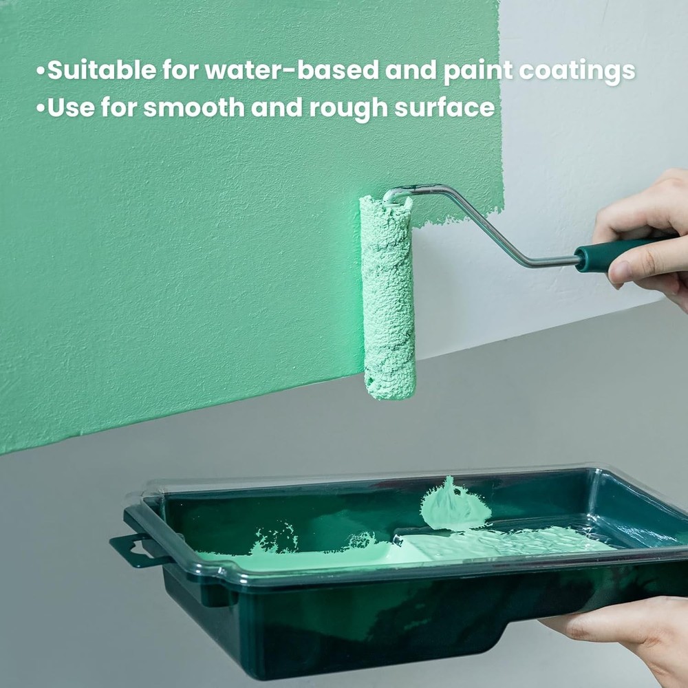 Microfiber Paint Roller 4 Inch, Small Paint Roller Covers (3/8-Inch Nap, 40 Pack