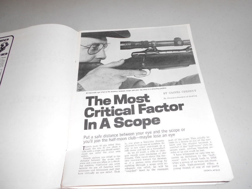 Redfield Optical Homicide Critical Scope Factor 1975